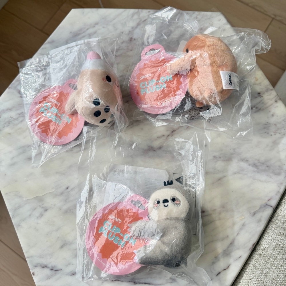 ⭐️ SMOKO Tayto Potato Sloth Boba Plush Clip-On Figurine Set - Picture 2 of 6
